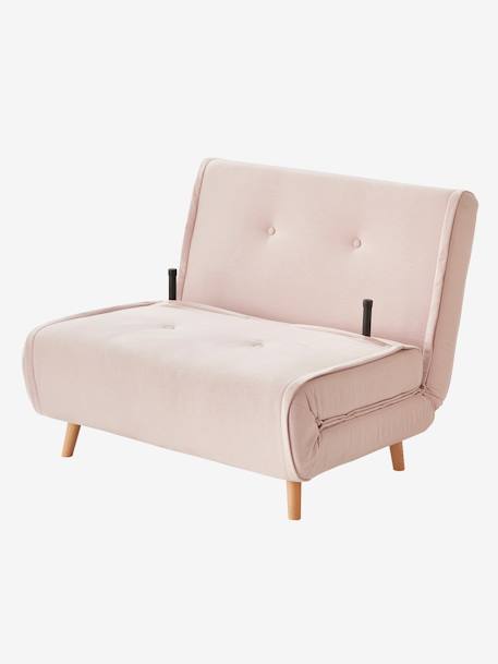 Banquette convertible 1 place vert d'eau+vieux rose - vertbaudet enfant 