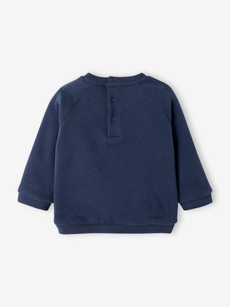 Personaliseerbare fleece babysweater marine - vertbaudet enfant 