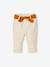 Pantalon en velours bébé avec ceinture en tissu beige clair - vertbaudet enfant 