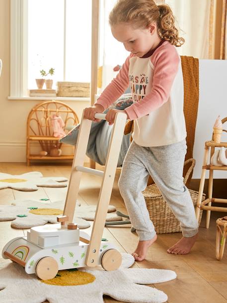 Tondeuse à gazon en bois FSC® blanc - vertbaudet enfant 