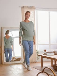Zwangerschapskleding-Borstvoeding-Omkeerbare trui voor/achter voor de zwangerschap en borstvoeding