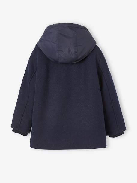 Caban à capuche garçon doublé sherpa encre - vertbaudet enfant 