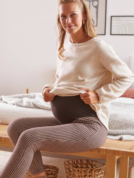 Zwangerschapslegging Milanotricot ruiten zwart geruit - vertbaudet enfant 