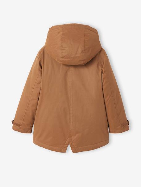 Parka garçon 3 en 1 blouson amovible bleu grisé+kaki+lichen+Marine grisé+noix de pécan - vertbaudet enfant 