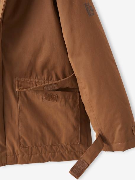 3-in-1-parka voor baby met afneembaar vest grijsblauw+kaki+korstmos+Marinegrijs+pecannoot - vertbaudet enfant 