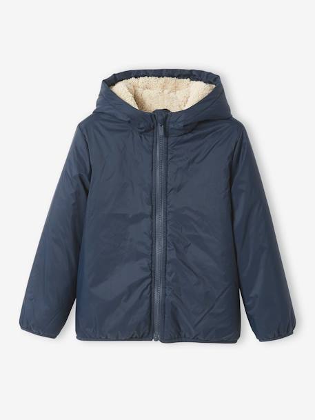 Parka garçon 3 en 1 blouson amovible bleu grisé+kaki+lichen+Marine grisé+noix de pécan - vertbaudet enfant 