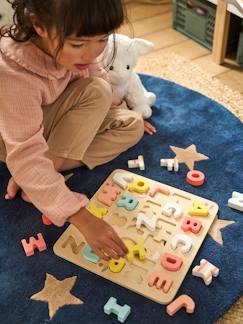 Speelgoed-Educatief speelgoed-Puzzelletters om in te bedden in hout