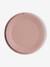 Assiette compartimentée en silicone beige+gris+rose - vertbaudet enfant 