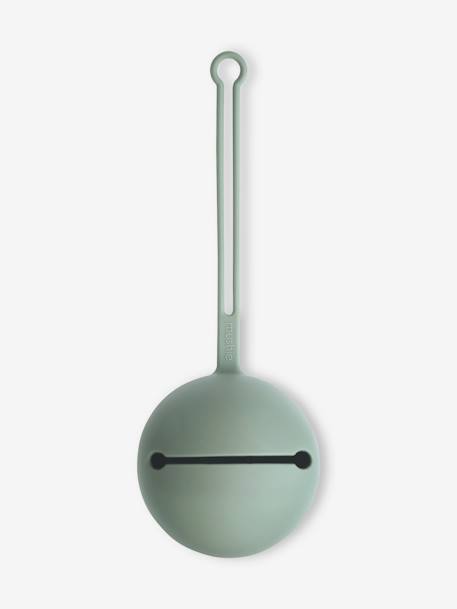 Etui protège-sucettes en silicone bleu+écru+rose+vert - vertbaudet enfant 