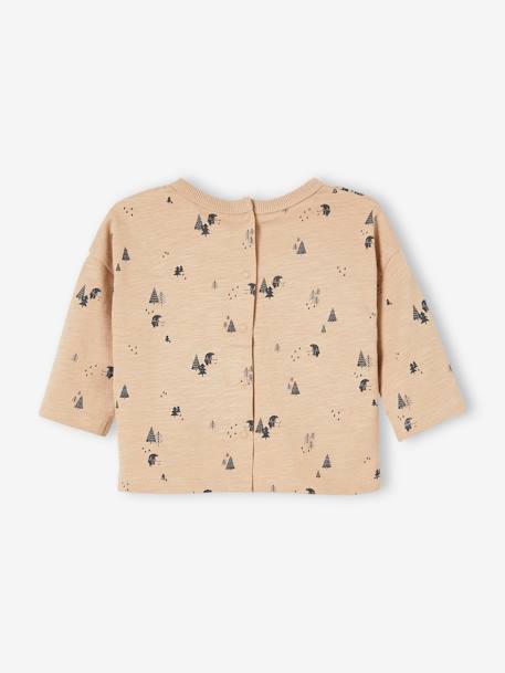 Baby-t-shirt met dennenboomprint beige - vertbaudet enfant 