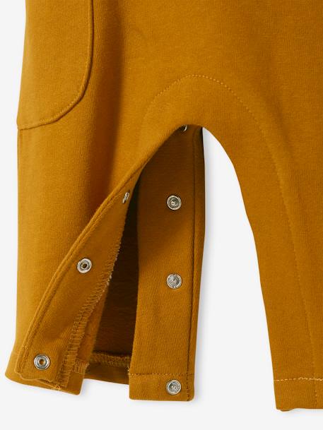 Ensemble bébé T-shirt et salopette en molleton personnalisable caramel - vertbaudet enfant 