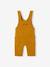 Fleece babyset met te personaliseren T-shirt en tuinbroek karamel+smaragdgroen - vertbaudet enfant 