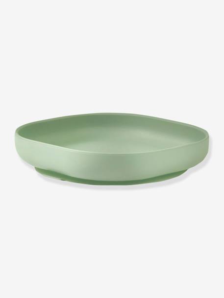 Assiette silicone avec ventouse ROSE+vert - vertbaudet enfant 
