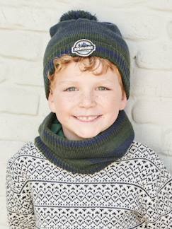 Garçon-Accessoires-Bonnet, écharpe, gants-Ensemble garçon bonnet + snood + moufles/mitaines