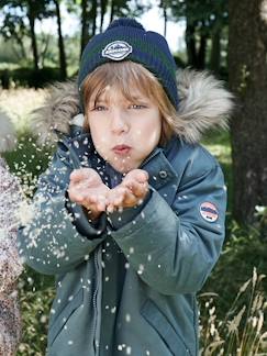 -Parka à capuche doublée sherpa garçon