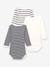 Lot de 3 bodies manches longues blanc+lot blanc - vertbaudet enfant 