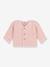 Cardigan bébé tricot point mousse en coton bio PETIT BATEAU rose - vertbaudet enfant 