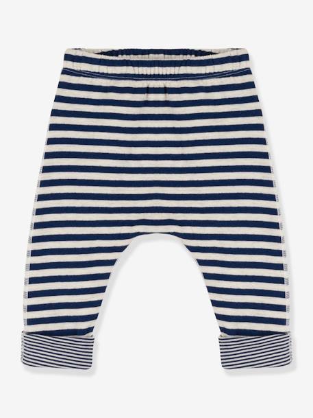 Pantalon bébé rayé en tubique - PETIT BATEAU bleu - vertbaudet enfant 