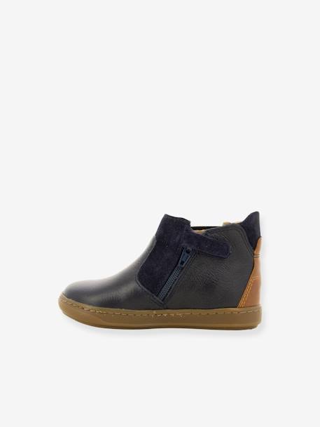 Boots bébé Bouba Chelsea Formosa caramel+marine - vertbaudet enfant 
