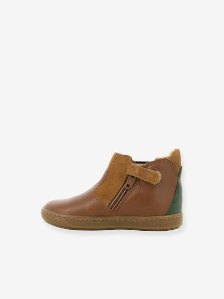 Boots bébé Bouba Chelsea Formosa caramel+marine - vertbaudet enfant 