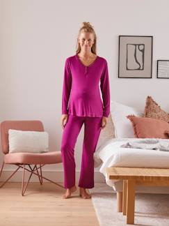 Zwangerschapskleding-Pyjama, homewear-2-delige set zwangerschaps- en voedingspyjama