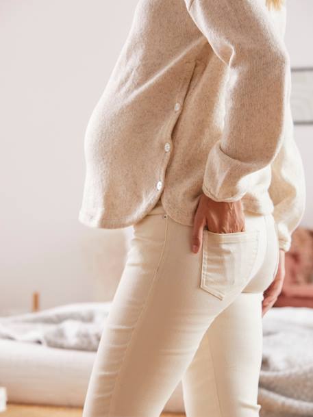 Pull fendu côté grossesse et allaitement Gris chiné - vertbaudet enfant 