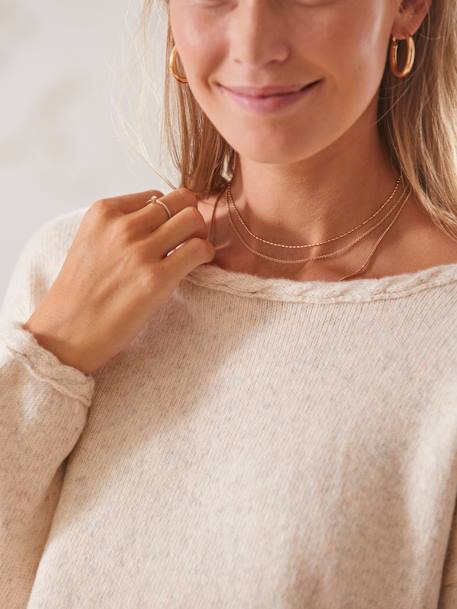 Pull fendu côté grossesse et allaitement Gris chiné - vertbaudet enfant 