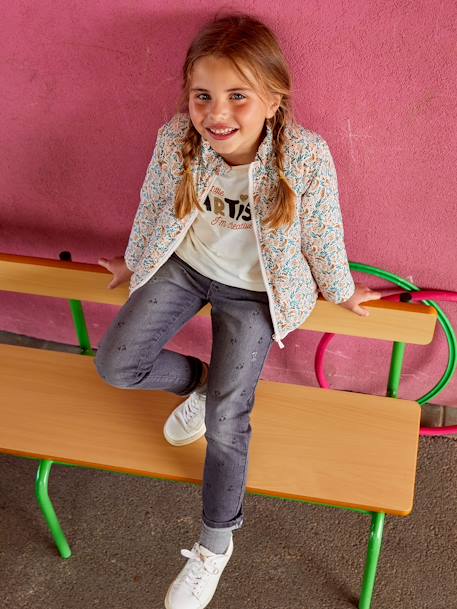 3-in-1 parka met capuchon meisje DARK GREEN+groengrijs+kaki+PURPLE DARK - vertbaudet enfant 