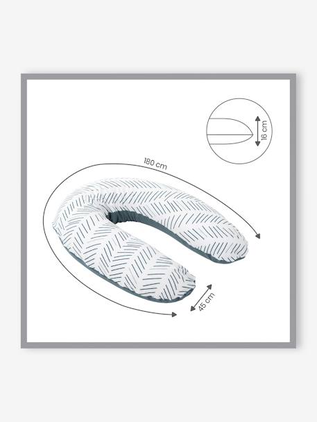 Coussin de maternité Doomoo ETHNIC PETROL+RISOTTO TAUPE+terracotta+vert - vertbaudet enfant 