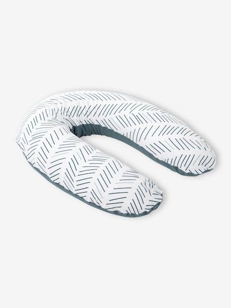 Zwangerschaps- en borstvoedingskussen DOOMOO Buddy ETHNIC PETROL+groen+RISOTTO TAUPE+terracotta - vertbaudet enfant 