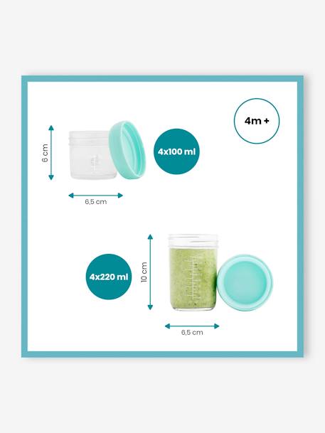 8 babybols verre multiset 4 x 100 ml + 4 x 220 ml MULTICO - vertbaudet enfant 