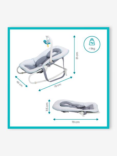 Ligstoel BABYMOOV Graphik met speelboog Grijs/blauw - vertbaudet enfant 