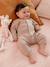 Geribde babypyjama met lange mouwen antraciet+gechineerd beige+gemêleerd grijs - vertbaudet enfant 