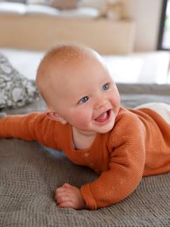 Baby-Trui, vest, sweater-Vest-Fijnmazig baby vestje van katoen