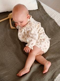 Baby-Rok, jurk-Babyjurkje van katoengaas met bloomer