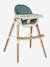 Chaise haute évolutive 2 hauteurs  High & Low bleu+GRIS - vertbaudet enfant 