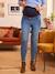 Jean skinny de grossesse bas effilochés bandeau sans couture Brut denim - vertbaudet enfant 