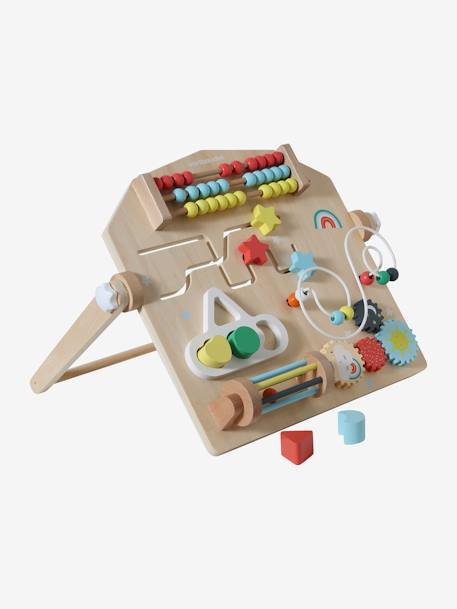 Verticaal activiteitenbord gemaakt van FSC® hout meerkleurig - vertbaudet enfant 