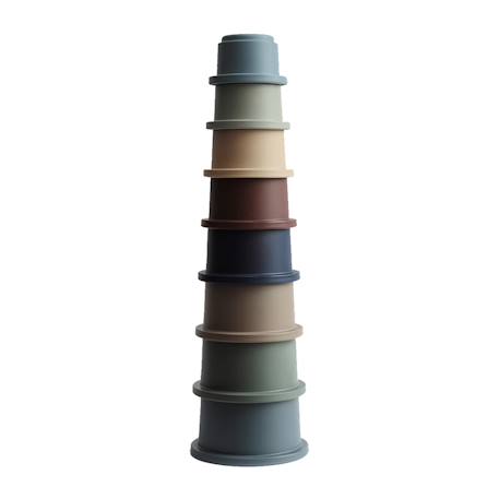 Tour à empiler - multicolore+rose+vert - vertbaudet enfant 