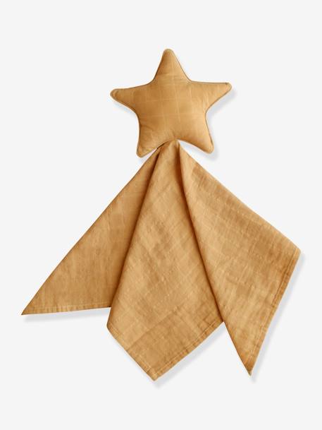 Doudou lange étoile - écru+jaune - vertbaudet enfant 