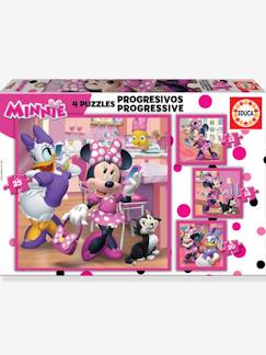 Speelgoed-Educatief speelgoed-4-in-1 progressieve puzzles Disney Minnie - EDUCA