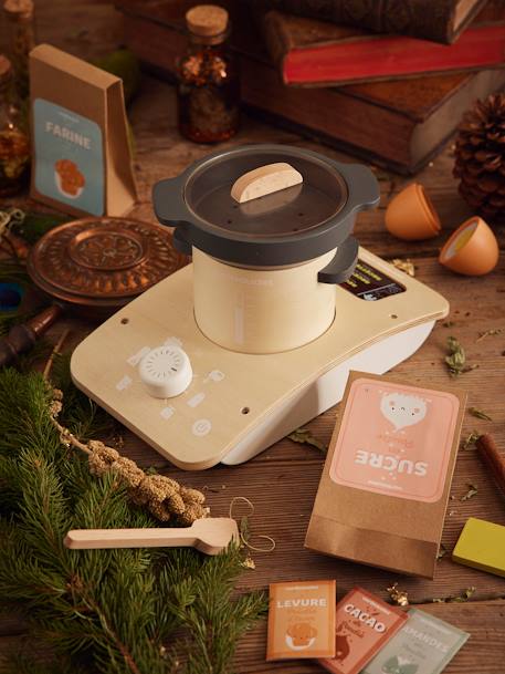 Robot de cuisine en bois FSC® noir - vertbaudet enfant 