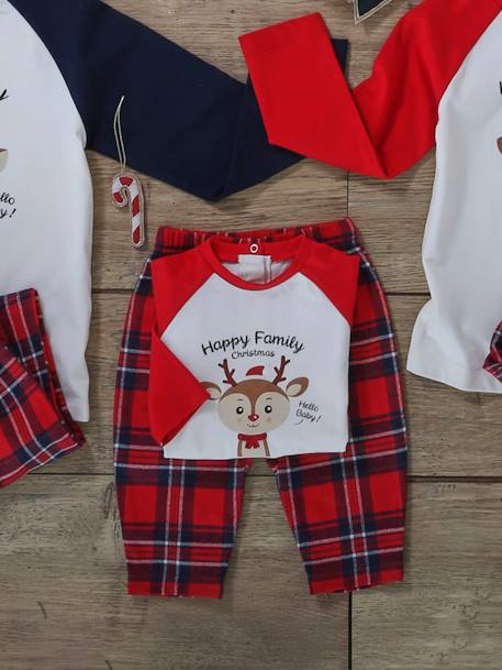 Babypyjama speciaal voor kerstcapsule familie ecru - vertbaudet enfant 
