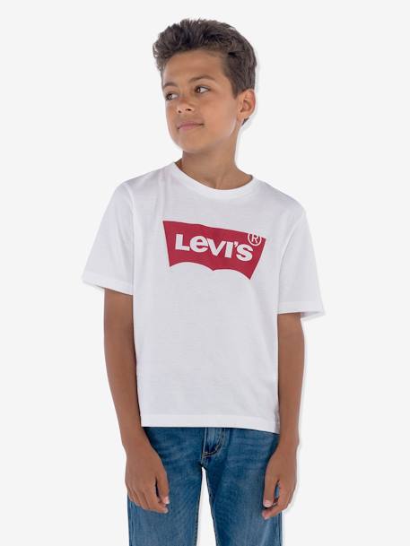 T-shirt Batwing garçon Levi's® blanc+bleu grisé - vertbaudet enfant 