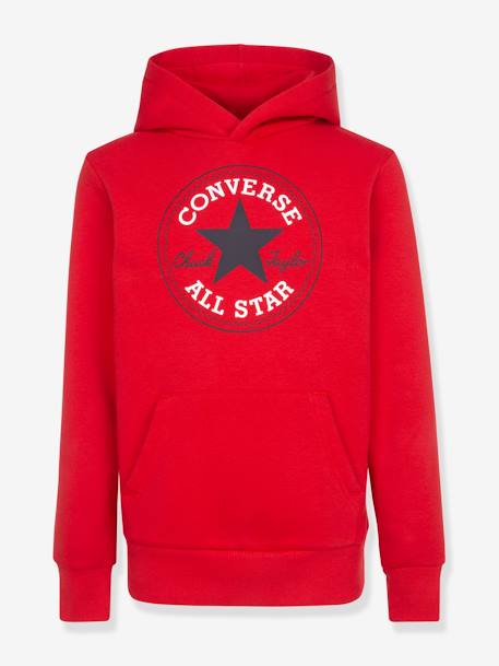 CONVERSE hoodie grijs+marineblauw+rood - vertbaudet enfant 