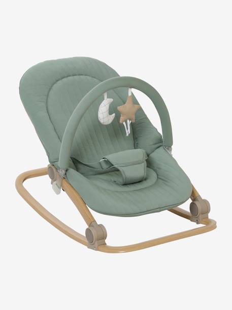 Transat met Babydream-boog beige, bedrukt+curry+grijs/wit+lindegroen+meerkleurig - vertbaudet enfant 
