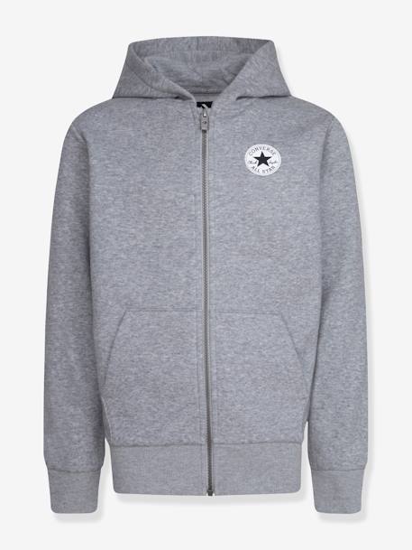 Zip-up sweater CONVERSE grijs+marineblauw - vertbaudet enfant 