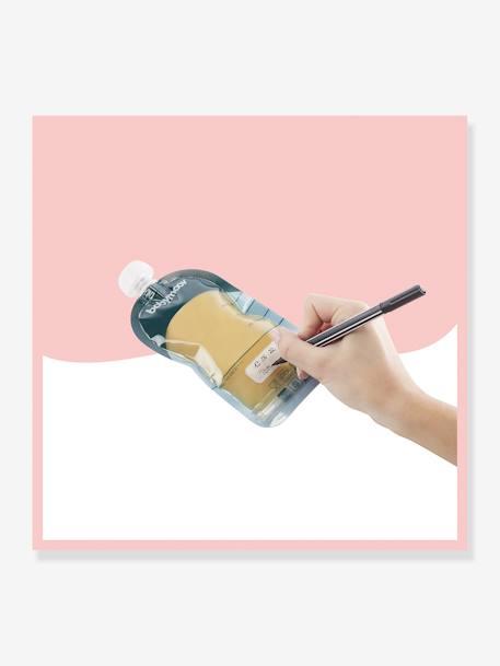 Lot de 20 gourdes réutilisables bleu - vertbaudet enfant 