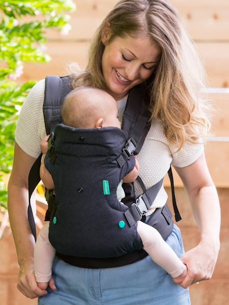 Porte-bébé avec bavoir lavable Flip 4 en 1 noir - vertbaudet enfant 