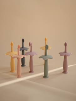 Puériculture-Soins et hygiène-Brosse à dents d'apprentissage en silicone